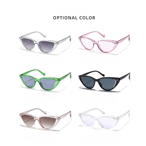 AGRIEVE Outdoor-UV400-Sonnenbrille für Frauen, Erwachsene, Dame, trendige Sonnenbrille, Candy Cat Eye-Sonnenbrille, Vintage, Farbverlauf Grau, Einheitsgröße von AGRIEVE