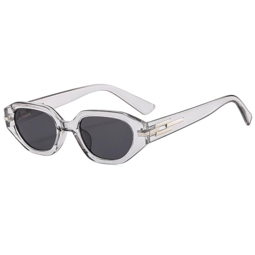 AGRIEVE Retro Fashion Cat Eye Sonnenbrille Damen Herren Sonnenbrille Klassisch Vintage UV400 Outdoor Sonnenbrille, grau, Einheitsgröße von AGRIEVE