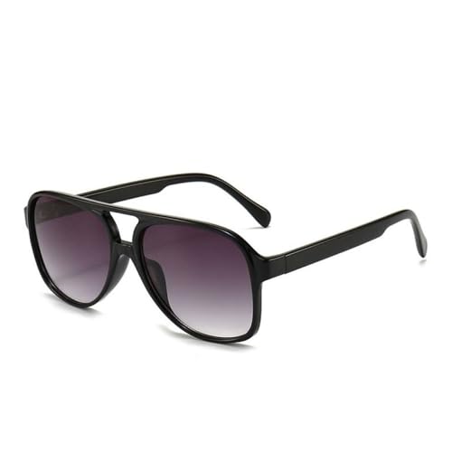 AGRIEVE Retro Übergroße Sonnenbrille Männer Frauen Mode Sonnenbrille Für Unisex Vintage Gradient Outdoor Brillen,Schwarz Grau,Einheitsgröße von AGRIEVE