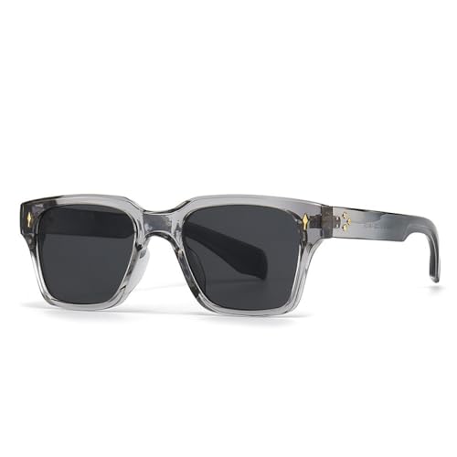 AGRIEVE Sonnenbrille für Herren mit quadratischem Rahmen, UV400, Sommerstil, modische Sonnenbrille für Damen, C2 Grau Schwarz, Einheitsgröße von AGRIEVE