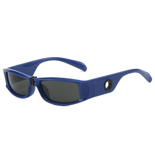 AGRIEVE Sonnenbrillen für Damen, rechteckig, Retro, modisch, UV400, für Herren, Outdoor-Sport, Sonnenbrille, Blaugrau, Einheitsgröße von AGRIEVE