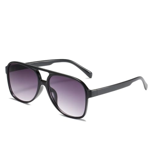 AGRIEVE Trends Sonnenbrillen für Damen, Vintage, Doppelsteg, Sonnenbrille, übergroße braune Brille, Brillen, Schattierungen, Farbverlauf Grau, Einheitsgröße von AGRIEVE