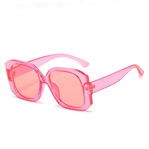 AGRIEVE Übergroße quadratische Sonnenbrille, Vintage, klassisch, für Damen, groß, fürs Autofahren im Freien, trendig, für Herren, De Sol Hombre, UV400, Pink, Einheitsgröße von AGRIEVE