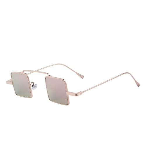 AGRIEVE Vintage Damen/Herren Steampunk Quadratische Sonnenbrille S',C02 PINK,Einheitsgröße von AGRIEVE