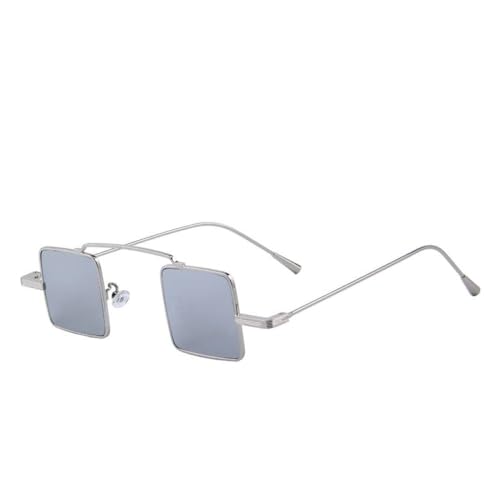 AGRIEVE Vintage Damen/Herren Steampunk Quadratische Sonnenbrille S',C06 Silber,Einheitsgröße von AGRIEVE