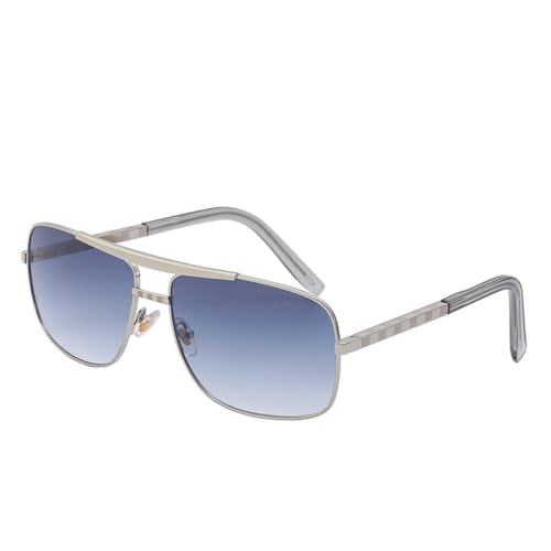 AGRIEVE Vintage quadratische Herren-Sonnenbrille, Ankunft, Luxus-Sonnenbrille für Herren, UV400, C26, transparent, Einheitsgröße von AGRIEVE