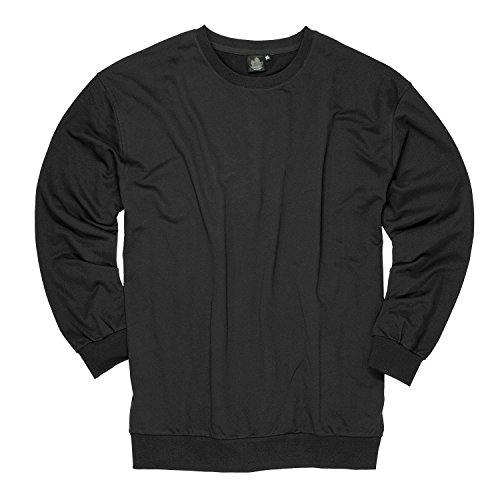 Schwarzes Sweatshirt von Ahorn Sportswear in großen Größen bis 10XL, Größe:7XL von Ahorn