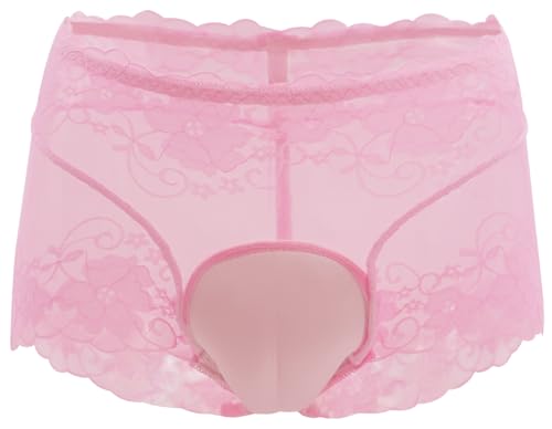 AIEOE Camel Toe Gaff Panty Verstecken Shaping Brief Spitze Slip Crossdresser Transgender Höschen Unterwäsche - M von AIEOE