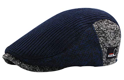 AIEOE Flatcap Schirmmütze Cap Winter Schiebermütze Herren Woolrich Cabbie Ivy Flat Cap von AIEOE