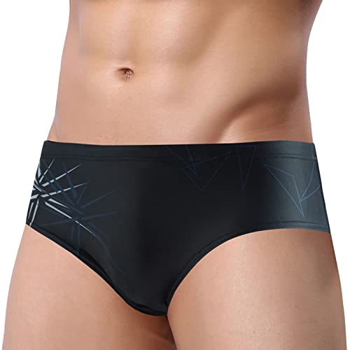 AIEOE Herren Badehose Slip Eng Kurz Professionelle Badeslip Schnelltrocknend Atmungsaktiv Badeshorts Training Schwimmen für Sommer Strand Pool - XL von AIEOE