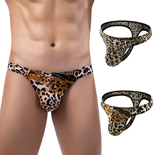 AIEOE Herren String Tanga Männer Dessous Pouch Unterwäsche Mini Slips G-String 2 Farben 02 XL von AIEOE