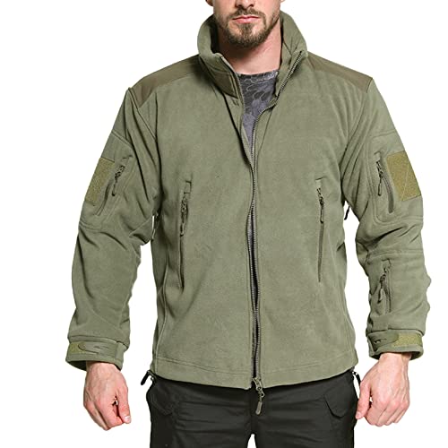 AIEOE Herren Taktische Jacke Military Fleecejacke Outdoor Winddicht Warm Fleece Jacket - EU S (Asie M) von AIEOE