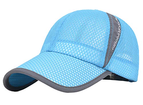 AIEOE Mesh Cap Leichte und Schnelltrocknend Kappe Unisex Baseballcap Atmungsaktiv Outdoor Caps für Sommer Erwachsener Kappe - Türkis von AIEOE