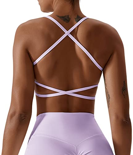 AIEOE Nahtloser Bügel BH für Damen mit Gute Wirkung Gym Wear Größe M Violett von AIEOE