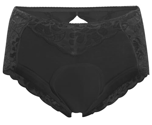 AIEOE Unisex Crossdresser Thong Panty 3D Briefs Männer Spitze Unterwäsche Shaping Panties für Transgender Größe 3XL（80-90kg） Schwarz von AIEOE