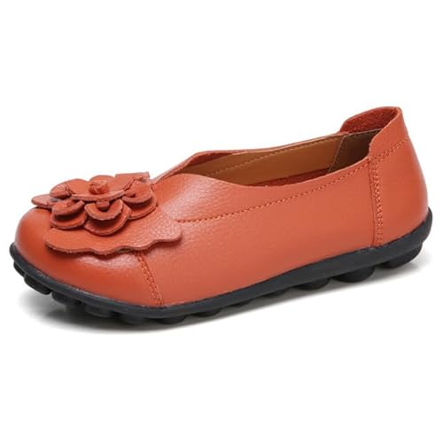 AIFLM Damen Mokassin Slip-on Schuh PU Leder Freizeitschuhe Fahrschuhe Wanderschuhe Schuh Fahren Krankenschwester Schuhe von AIFLM