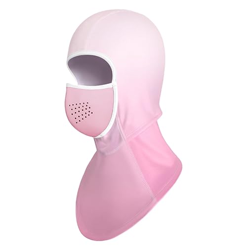 AIKARA Skimaske Sturmhaube Kopfbedeckung für Männer und Frauen Atmungsaktiv Gebürstet Magnetisch Winter-Thermo-Gesichtsmaske für Kaltes Wetter,Rosa,M von AIKARA