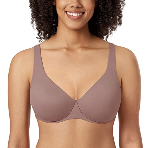 AISILIN Damen Minimizer BH Mit Bügel Große Größen Ohne Polster Vollschalen Mochaccino 100C von AISILIN