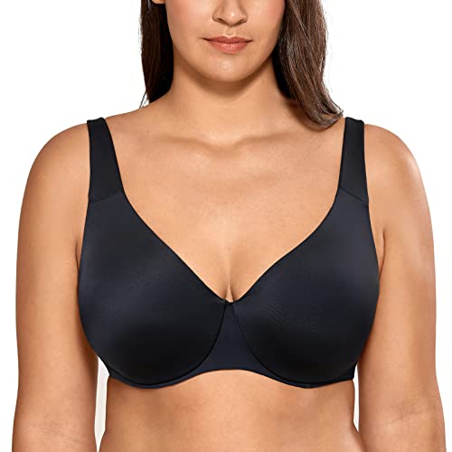 AISILIN Damen Minimizer BH Mit Bügel Große Größen Ohne Polster Vollschalen Schwarz 85C von AISILIN