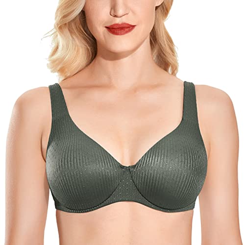 AISILIN Damen Minimizer BH Ohne Polster Große Größen Bügel Vollschalen Thymian - Jacquard 85B von AISILIN