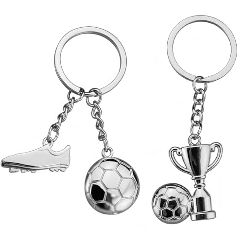 AIYVELU 2 Stück Schlüsselanhänger Fußballschuhe, Fußball Schlüsselanhänger, Autoschlüsselanhänger, Anhänger Dekoration für Erwachsene und Kinder Geschenkideen Auto Dekoration AIYVELU 2 Stück Schlüsselanhänger Fußballschuhe, Fußball Schlüsselanhänger, Autoschlüsselanhänger, Anhänger Dekoration für Erwachsene und Kinder Geschenkideen Auto Dekoration von AIYVELU