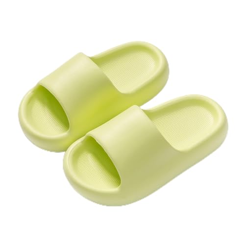 ALAIFU Kinder Badelatschen Badeschlappen Hausschuhe Jungen MäDchen Rutschfest Dusch Badeschuhe Kinder Pantoletten Kinder Clogs Gartenschuhe Kinder Pantoletten Kinder Grün 26-27 von ALAIFU