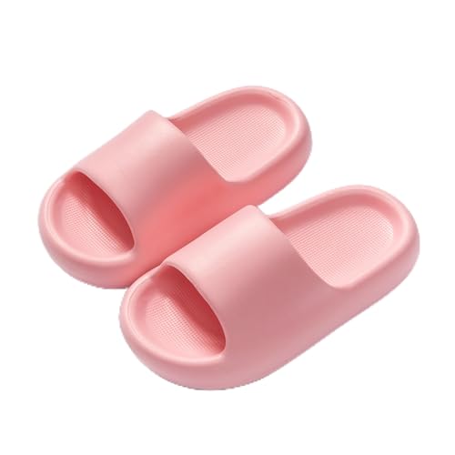 ALAIFU Kinder Badelatschen Badeschlappen Hausschuhe Jungen MäDchen Rutschfest Dusch Badeschuhe Kinder Pantoletten Kinder Clogs Gartenschuhe Kinder Pantoletten Kinder Rosa 24-25 von ALAIFU