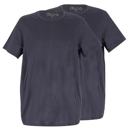 Alca Fashion 100% Baumwolle Authentic T-Shirt Herren 2er Set | Für Männer mit Übergröße Bauchumfang | O-Ausschnitt/Rundhals | Perfekt sitzendes T-Shirt für größeren Taillenumfang | Dunkelgrau 7XL Alca Fashion 100% Baumwolle Authentic T-Shirt Herren 2er Set | Für Männer mit Übergröße Bauchumfang | O-Ausschnitt/Rundhals | Perfekt sitzendes T-Shirt für größeren Taillenumfang | Dunkelgrau 7XL von Alca Fashion