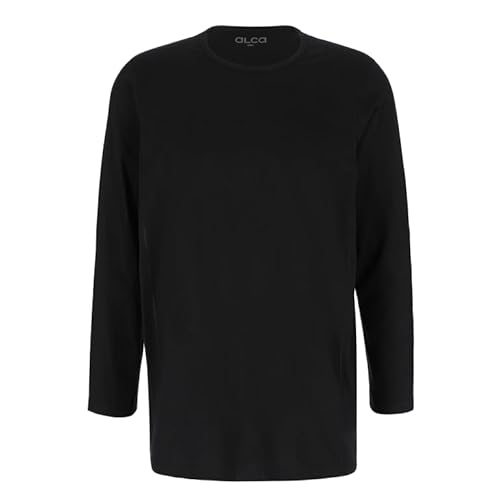 Alca Fashion 100% Baumwolle Authentic T-Shirt Herren 2er Set | Für Männer mit Übergröße Bauchumfang | O-Ausschnitt/Rundhals | Perfekt sitzendes T-Shirt für größeren Taillenumfang | Schwarz 6XL Alca Fashion 100% Baumwolle Authentic T-Shirt Herren 2er Set | Für Männer mit Übergröße Bauchumfang | O-Ausschnitt/Rundhals | Perfekt sitzendes T-Shirt für größeren Taillenumfang | Schwarz 6XL von Alca Fashion