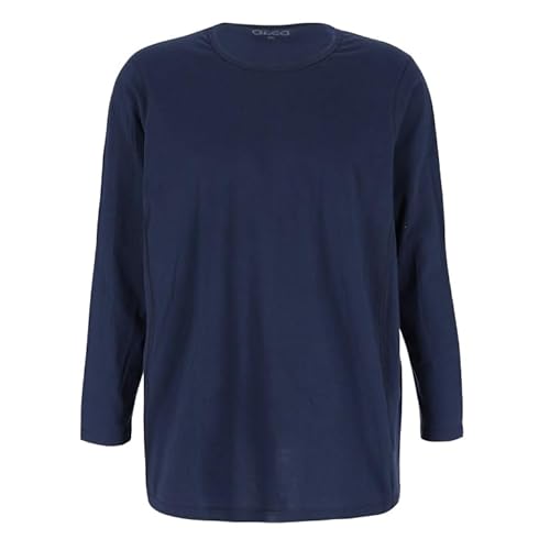 Alca Fashion 100% Baumwolle Authentic T-Shirt Herren | Langarmshirt | Für Männer mit Übergröße Bauchumfang | O-Ausschnitt/Rundhals | Langarm-T-Shirt für größeren Taillenumfang | Marineblau 4XL Alca Fashion 100% Baumwolle Authentic T-Shirt Herren | Langarmshirt | Für Männer mit Übergröße Bauchumfang | O-Ausschnitt/Rundhals | Langarm-T-Shirt für größeren Taillenumfang | Marineblau 4XL von Alca Fashion