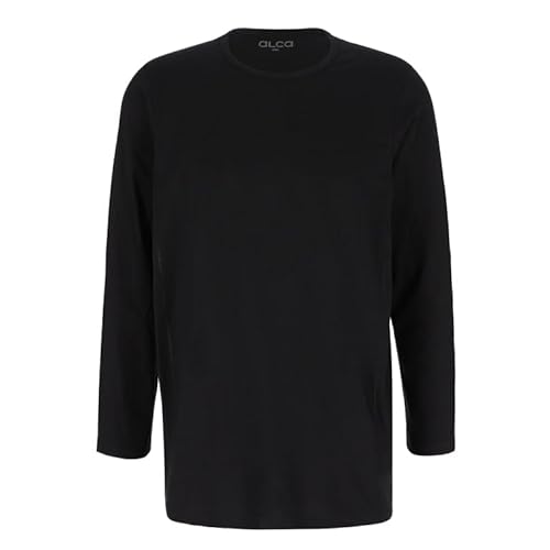Alca Fashion 100% Baumwolle Authentic T-Shirt Herren | Langarmshirt | Für Männer mit Übergröße Bauchumfang | O-Ausschnitt/Rundhals | Langarm-T-Shirt für größeren Taillenumfang | Schwarz 2XL Alca Fashion 100% Baumwolle Authentic T-Shirt Herren | Langarmshirt | Für Männer mit Übergröße Bauchumfang | O-Ausschnitt/Rundhals | Langarm-T-Shirt für größeren Taillenumfang | Schwarz 2XL von Alca Fashion