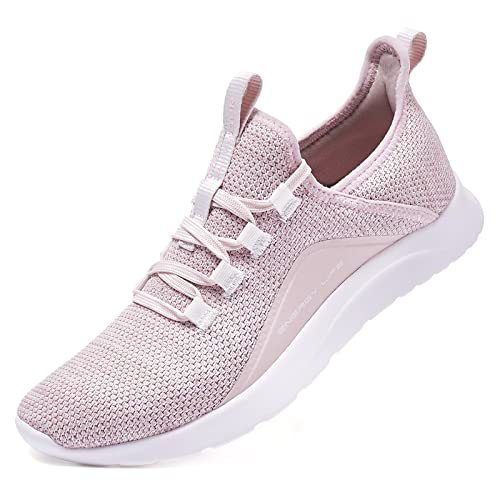 ALEADER Sneaker Damen Laufschuhe - Atmungsaktive Sportschuhe für Jogging, Workout, Freizeit drinnen Turnschuhe, barfussähnliche Schuhe für Damen Rosa 37 EU von ALEADER