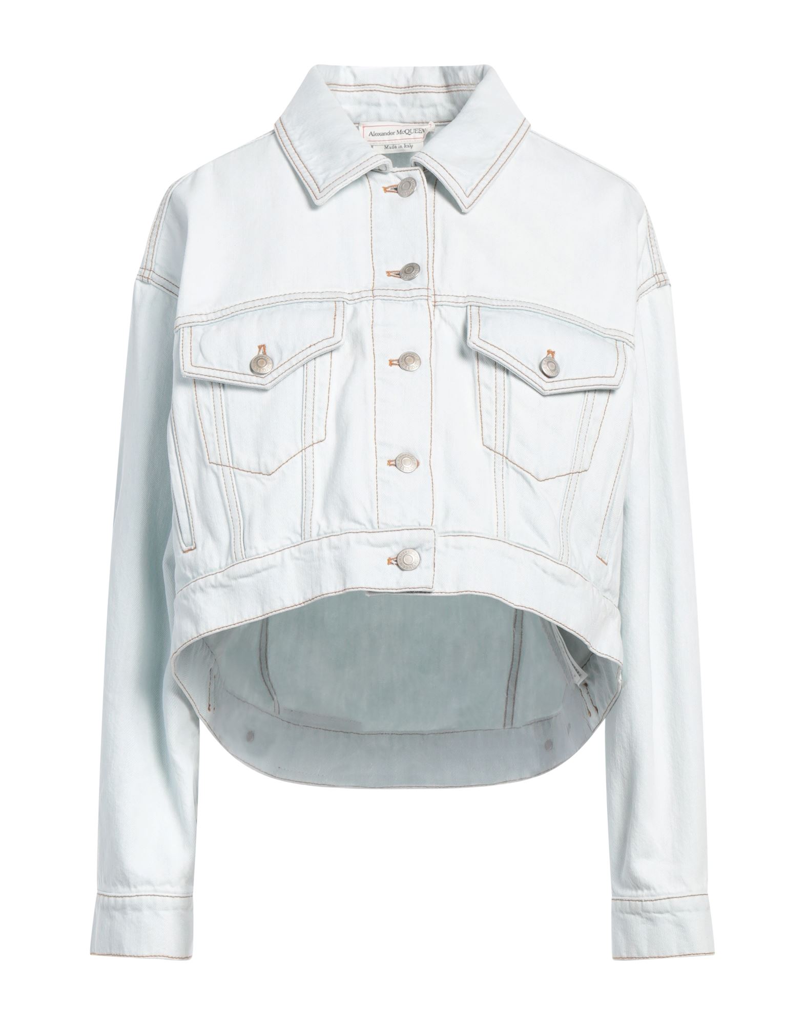 ALEXANDER MCQUEEN Jeansjacke/-mantel Damen Blau von ALEXANDER MCQUEEN