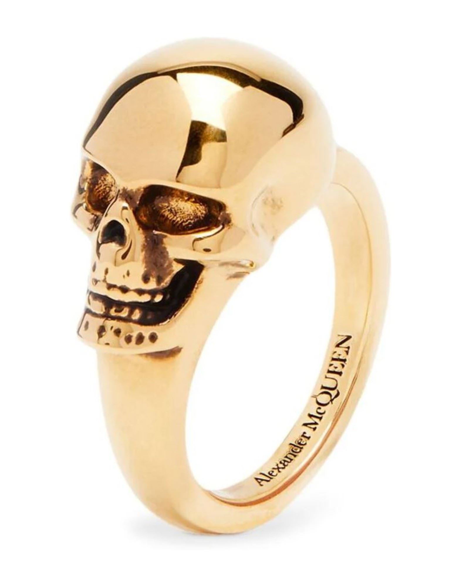 ALEXANDER MCQUEEN Ring Damen Gold von ALEXANDER MCQUEEN