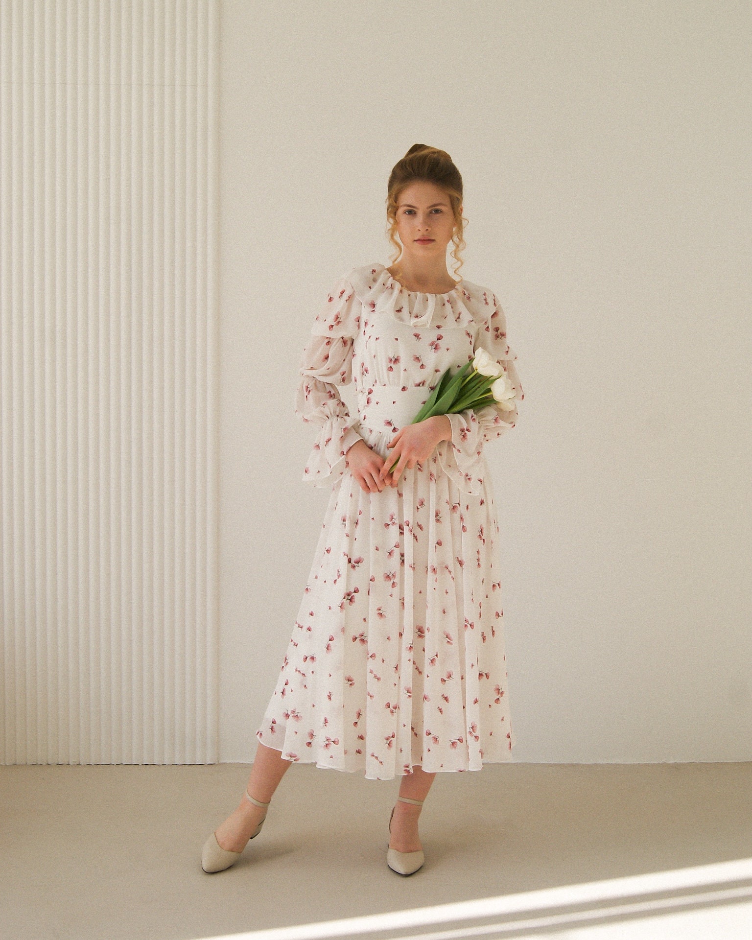 Chiffonkleid, Frühlingskleid, Geblümtes Hochzeitskleid, Cocktailkleid, Kleid Für Die Brautmutter, Midikleid Damen, Feenkleid, Korsettkleid Chiffonkleid, Frühlingskleid, Geblümtes Hochzeitskleid, Cocktailkleid, Kleid Für Die Brautmutter, Midikleid Damen, Feenkleid, Korsettkleid von ALIKATRIdress