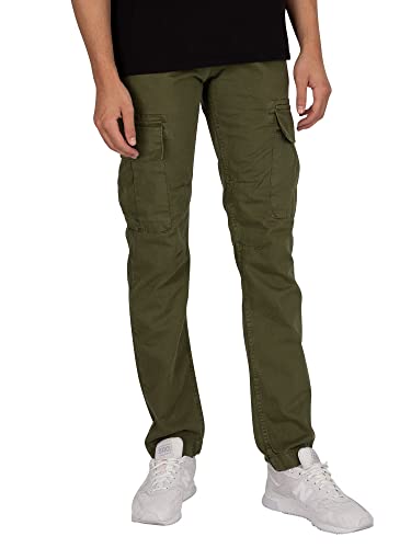 Alpha Industries Herren Agent Pant Freizeithose Hose, Dark Olive, 30 von ALPHA INDUSTRIES