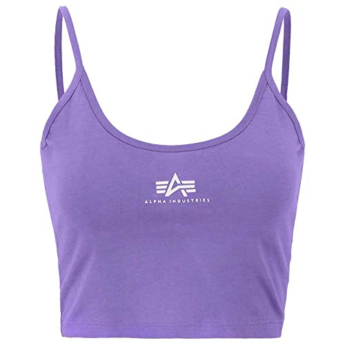 Alpha Industries Damen Basic Crop SL Wmn Tank Top T-Shirt, Electric Violet, Large von ALPHA INDUSTRIES