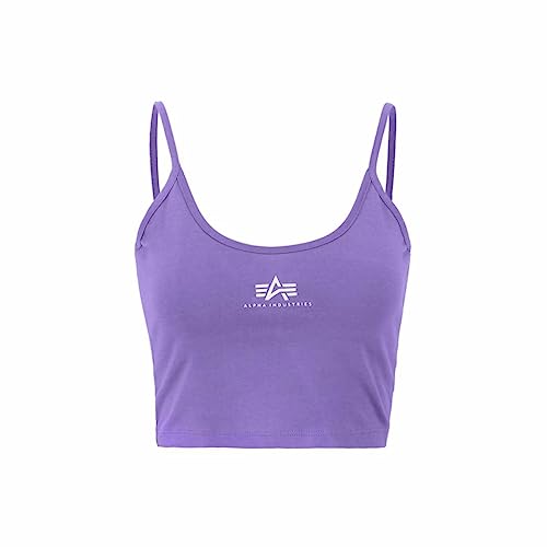 Alpha Industries Damen Basic Crop SL Wmn Tank Top T-Shirt, Electric Violet, Large von ALPHA INDUSTRIES