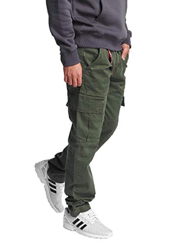 Alpha Industries Herren Agent Pant Freizeithose Hose, Dark Olive, 30 von ALPHA INDUSTRIES