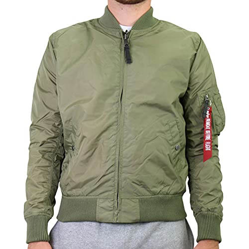 Alpha Industries Herren MA-1 TT Bomberjacke, Olive, 2 XL von ALPHA INDUSTRIES