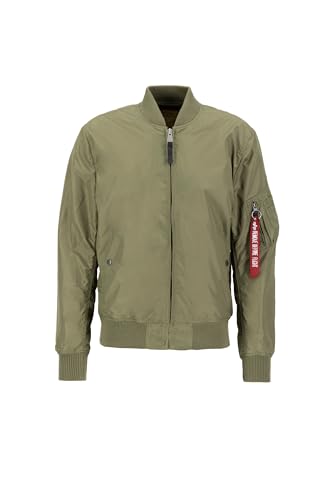 Alpha Industries Herren MA-1 TT Bomberjacke, Olive, L von ALPHA INDUSTRIES