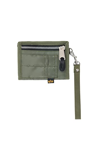 Alpha Industries Unisex-Erwachsene Utility Wallet Portemonnaie Reisezubehör-Brieftasche, Sage/Orange von ALPHA INDUSTRIES