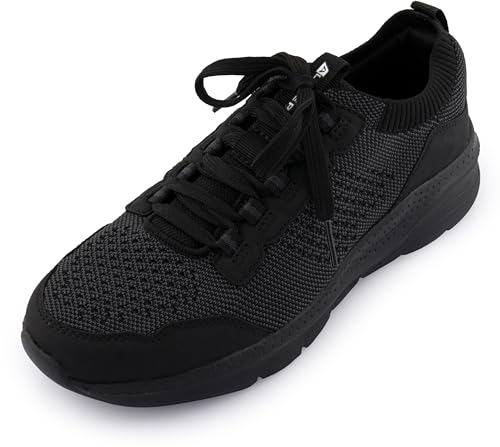 Alpine PRO SOBRAL Schwarz Herren Sneakers, Laufschuhe, Sportschuhe, Turnschuhe, Fitnessschuhe, Joggingschuhe, Freizeitschuhe, Atmungsaktives Textil, Leichte Eva-Sohle, Ideal für Sport und Alltag (45) von ALPINE PRO SPORTSWEAR & EQUIPMENT