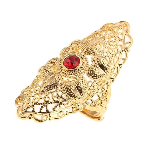 ALTCIRNMD Äthiopischer Goldfarbener Ring Für Damen Und Herren, Klobige Ringe Für Damen, Dicke Ringe, Eheringe, Trendiger Afrikanischer Arabischer Charme, Party, Hochzeit, Schmuck, Geschenk, Farbe 1,7 von ALTCIRNMD