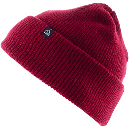 ALTIDUDE Merino Mütze - Hermit - Funktions Beanie Unisex - Strickmütze 100% Merino Liner Farbe Bordeaux von ALTIDUDE