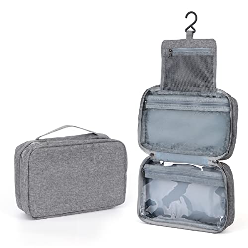 ALXBSONE Kulturtaschen Reise-Toilettenbeutel für Reisende Frauen Kosmetiktasche Hängende Kulturtasche für Männer Organizer Tasche(Grau) von ALXBSONE