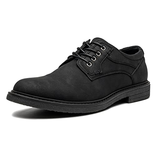 Herren Casual Oxfords Schuhe, Schnürschuhe Derby Schuhe für Herren, formelle Business Herren Schuhe, Schwarz-807, 41 EU von AMAPO