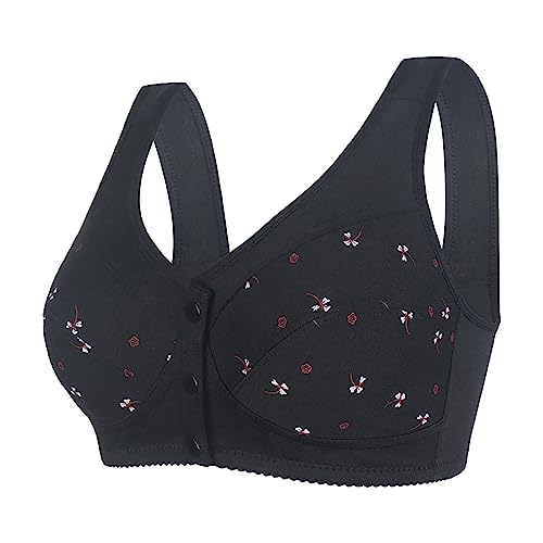 Tagesangebote Sale BH Schwarz OHN Bugel Neckholder BH Ohne Bügel BH Damen Vorne Zu Oeffnen BH Große Größen Mit Bügel Transparente BH Träger Post Surgery Compression Bra von AMDOLE