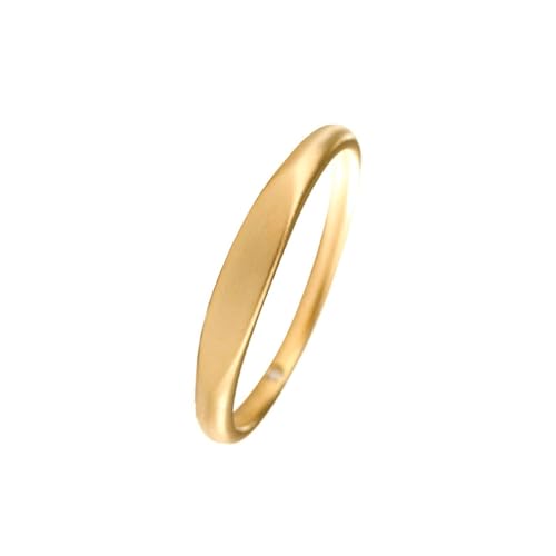 AMDXD Gold 18K Ringe, Klassiker Ring Hochzeit Vintage Oval Form, Damen Versprechen Ring Au 750 Ehering Echt Gold von AMDXD