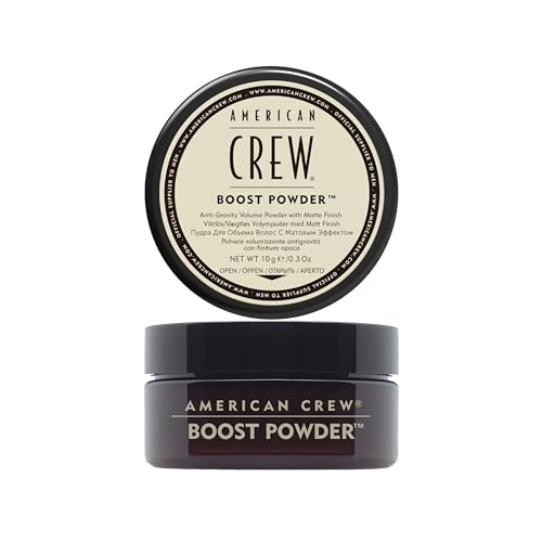 AMERICAN CREW – Classic Boost Powder, 10 g, Stylingpuder für Männer, Haarprodukt mit mittlerem Halt, Stylingprodukt für dichteres, griffigeres Haar & ein mattes Finish von AMERICAN CREW